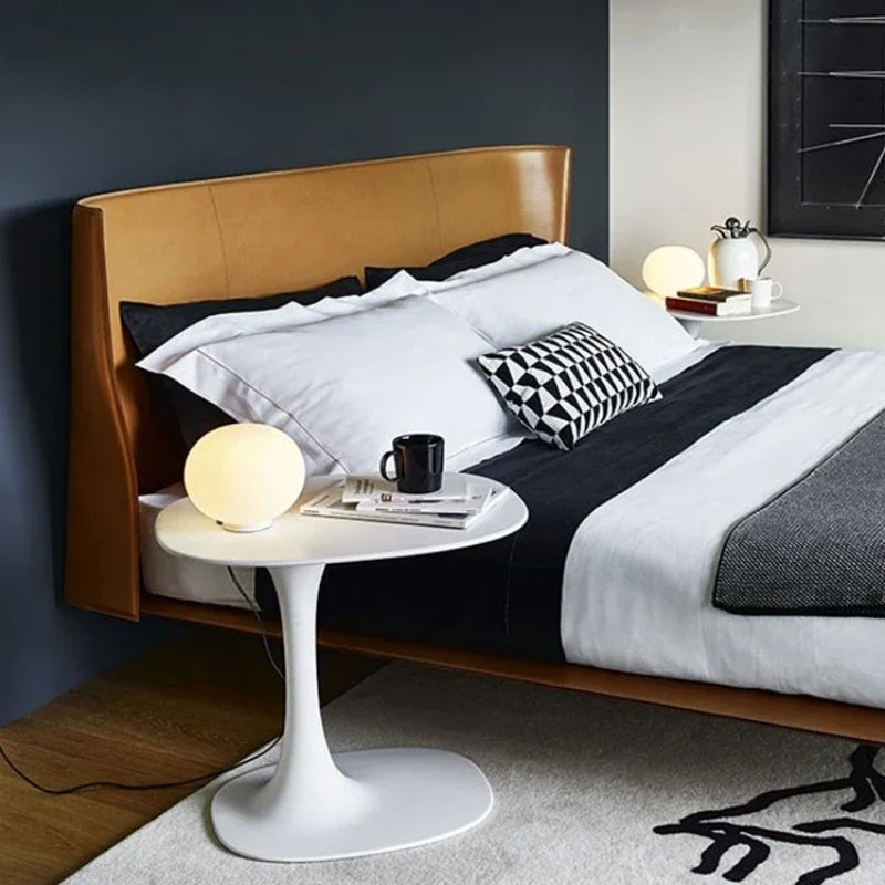 European Double Bed Frame Simple Wood Elegant Luxury Bedroom Bed Frame Queen Under Storage Mobili Per La Casa Home Furniture
