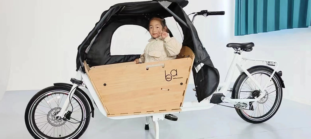 20'' Big Volume Two Wheels Pets Kids Carrier Goods Electric Bicycle Long Family Cargo Ebike Cargo Bike Electric