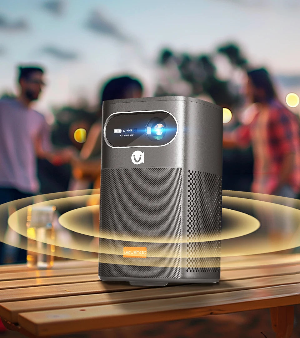 Vevshao V30 3D 4K Mini Projector Cinema Smart Android WiFi Portable 1080P Home Theater Video LED DLP Projector with Battery