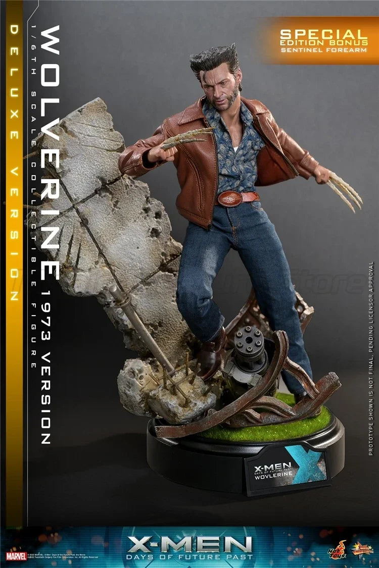 【MT】Hot Toys MMS660 Marvel  X-Men 1973 Version Wolverine Hugh Jackman Full Set Model 12In Soldier 1/6 Action Figure Movable