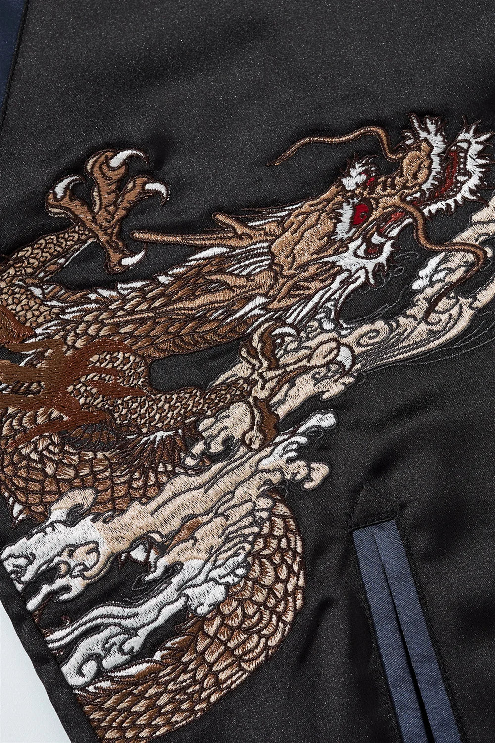 Versatile Japanese Yokosuka Jacket with Dragon Embroidery - Reversible, High-Quality Streetwear for Urban Fashion Enthusiasts
