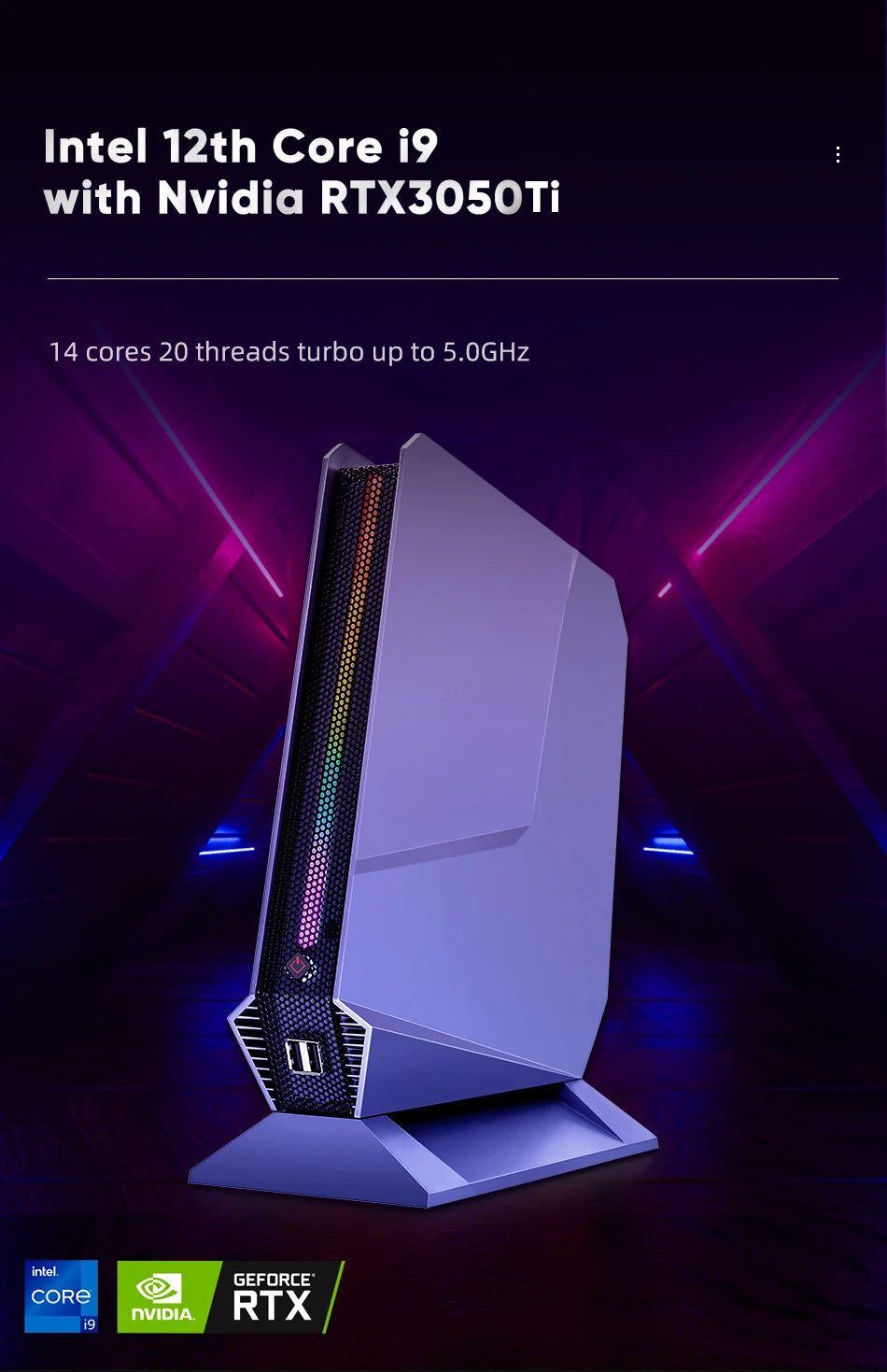 Topton Gaming Mini PC Intel i9 13900H 12900H i7 13700H 12700H Nvidia RTX4060 3050 8G Desktop Gamer Mini Computer Win11 Pro WiFi6