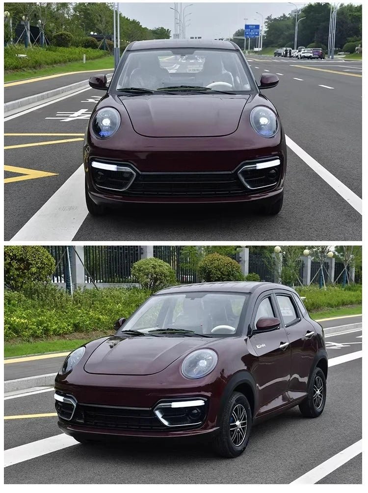 2025 new four-wheeled electric vehicle, fully enclosed for household use, air-conditioned oil-electric dual-purpose