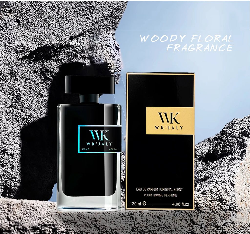 WK JALY Eau De Parfum For Men, With Notes of Bergamot, Woody, Rosemary, Men's Cologne Perfume, Long Lasting Scent, 120ml/4 oz
