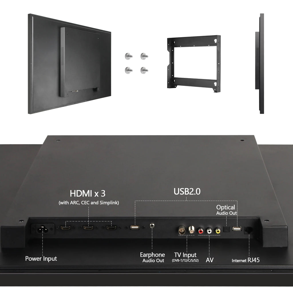 43 inches Smart LED Light Mirror TV Makeup Television Salon DTV Tuner Soulaca Living Room Decoration webOS System
