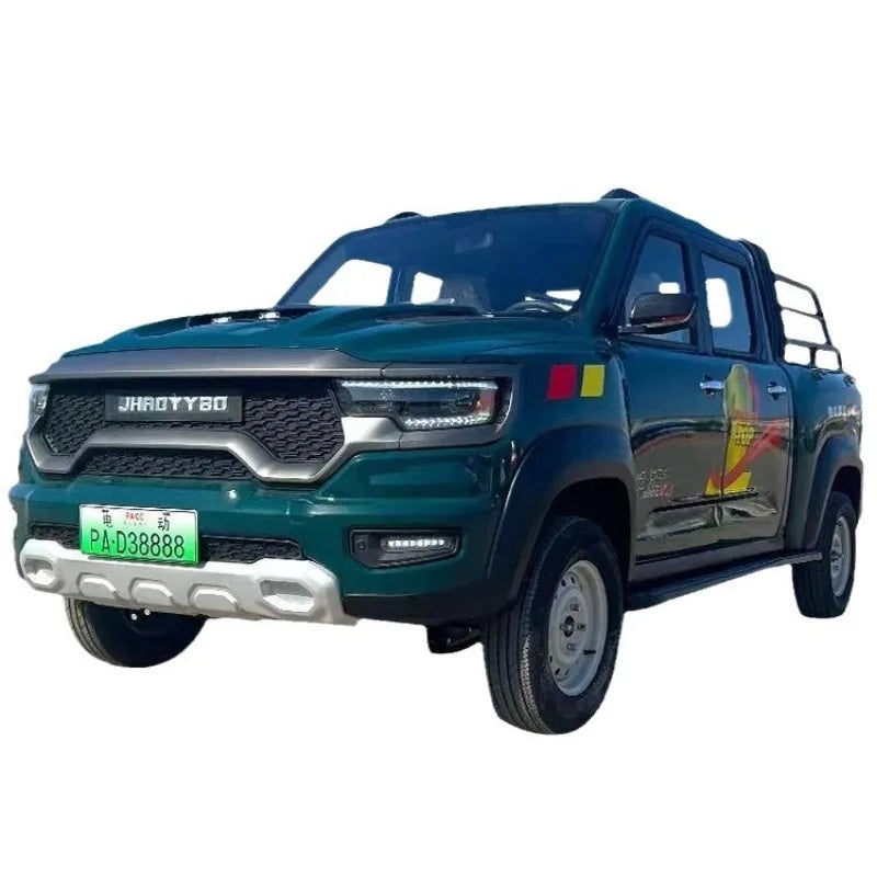 Electric pickup four-wheeler, new energy oil and electricity dual-purpose adult home off-road double-row pulling four-wheeler