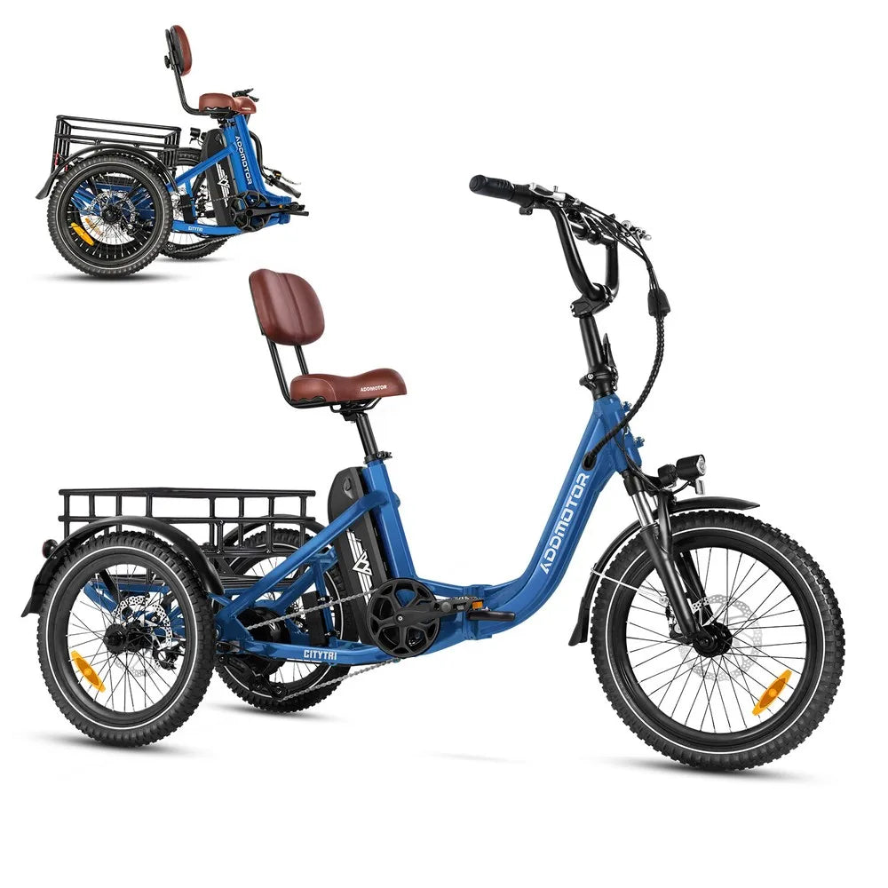 -310 Folding 3Wheel E-bike Electric Trike 750W 20Ah 90MI Adult