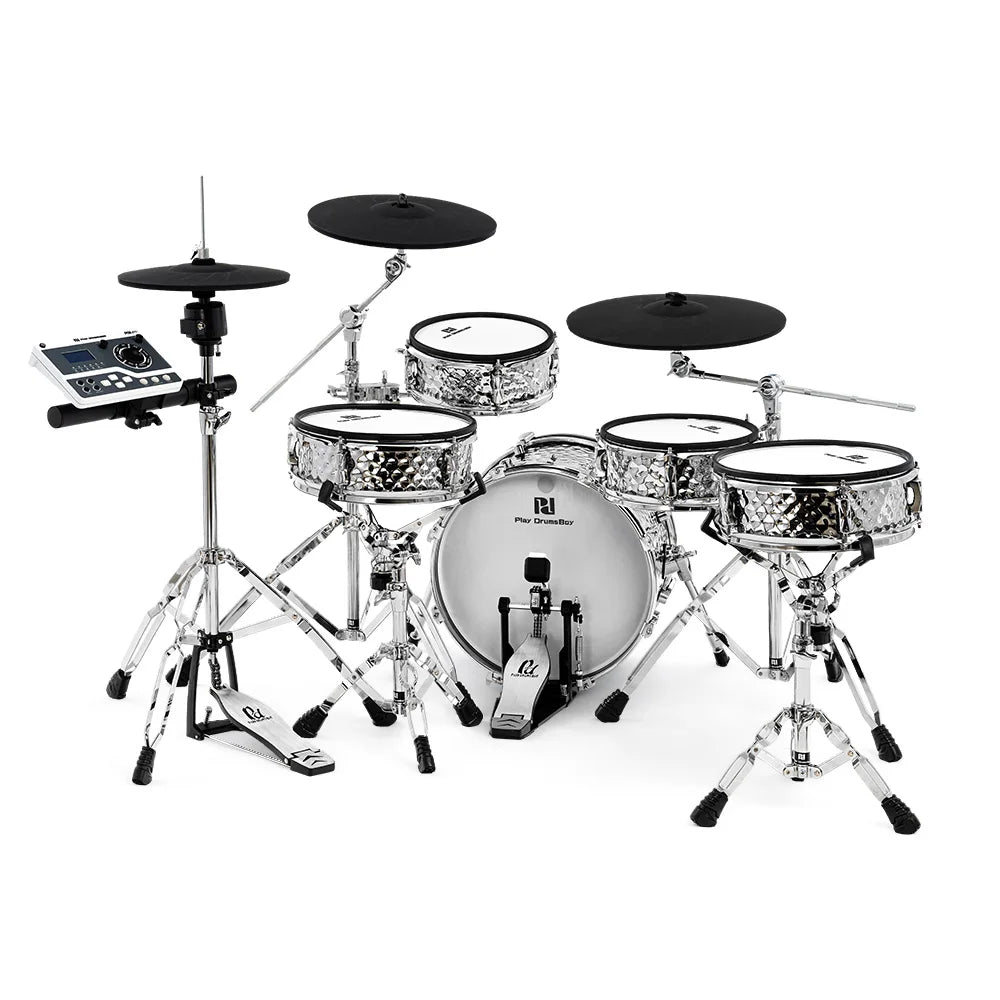PD Electronic Compact Portable 10/12 Inch Double Layer Metal Mesh Pads OEM Bass Drum For Stage Studio Use Wholesale