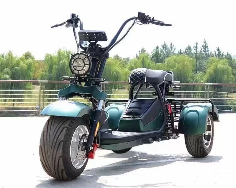 D185 Clark is hot selling Modern Style Fat Tire 60v Golf  Adult 3 Wheel Electric  Tricycle Citycoco with Pedals