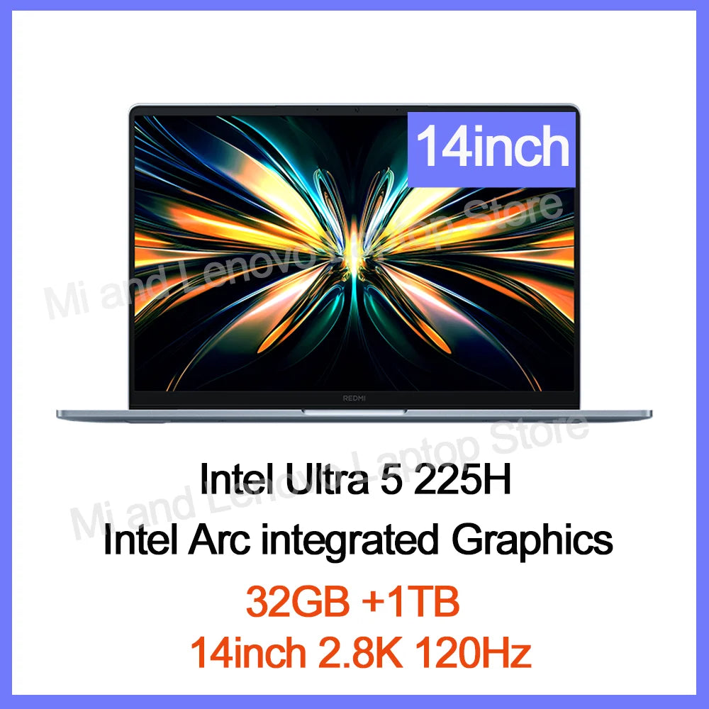 Xiaomi REDMI Book Pro 14 2025 Ultra5-225H/Ultra7-255H 32GB +1TB 14inch 2.8K 120Hz