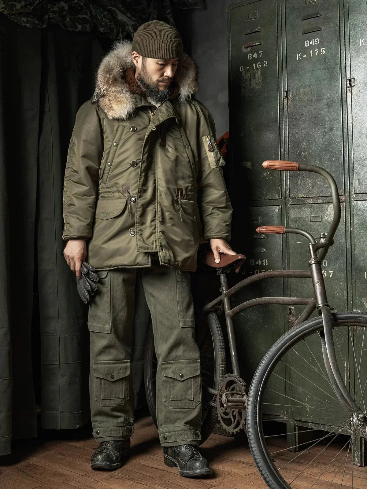 Rugged Bronso Type 2026 N-3 Snorkel Parka Real Fur Collar Heavy Duty Long Bomber Jacket N3B 2026ss design