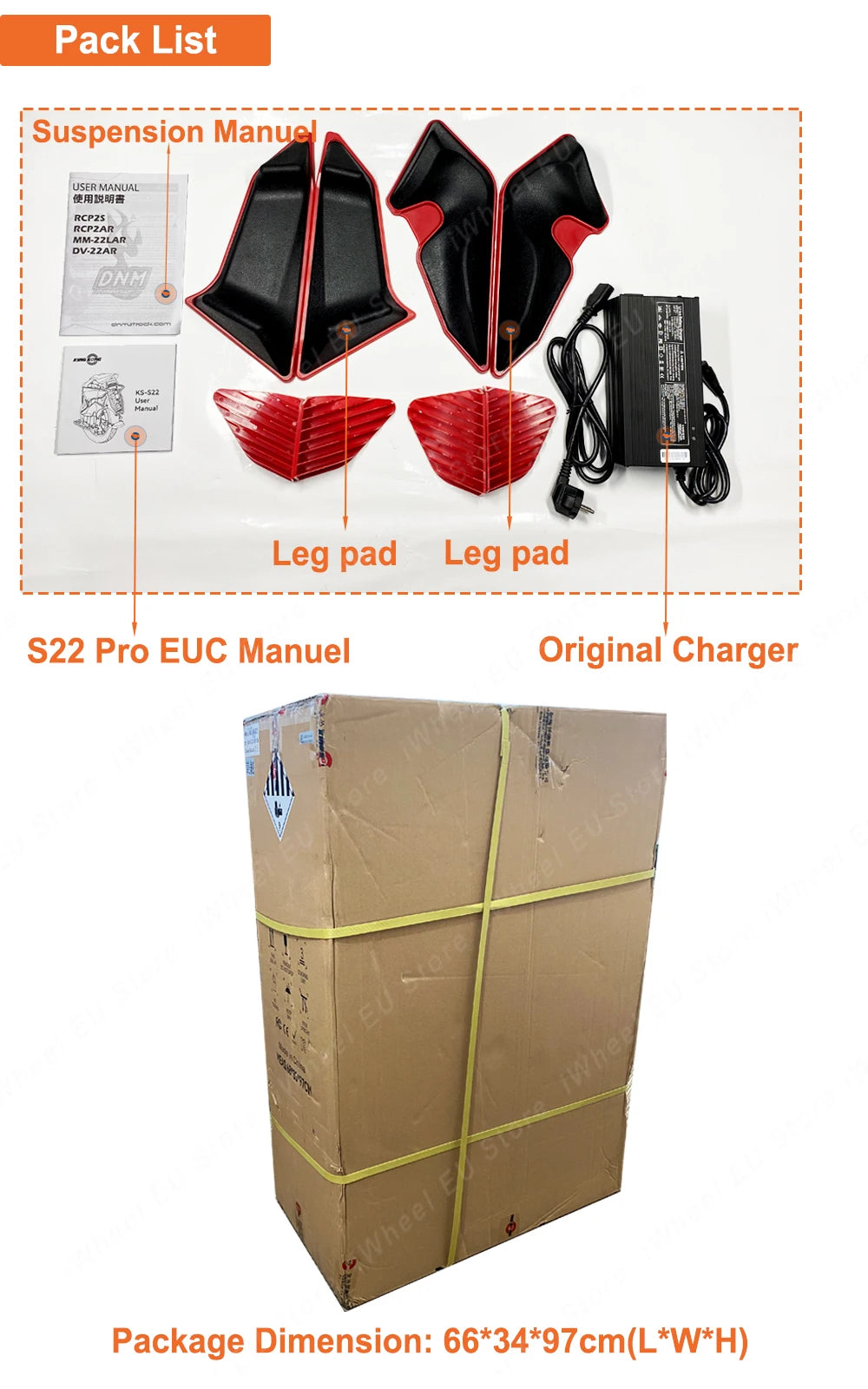 Newest KingSong S22 Pro 126V 2220Wh Electric Unicycle 4000W Motor 20 Inch Off-road Suspension KS S22 Pro Electric Unicycle