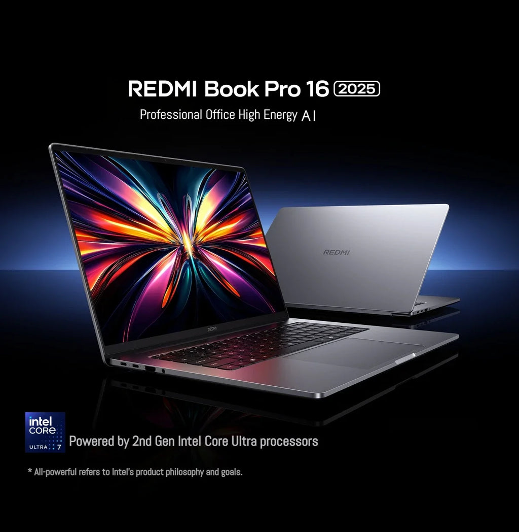 2025 New Xiaomi REDMI Book Pro 16 Laptop Ultra5-225H Ultra7-255H/32GB/1TB 2.5K/3.1K/120Hz Notebook