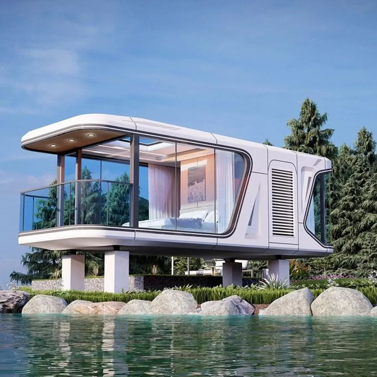Low Cost Capsule House Prefabricated Villa Factory Price Modular Houses Chinese Capsule HouseMoisture Proof Thermal Insulation