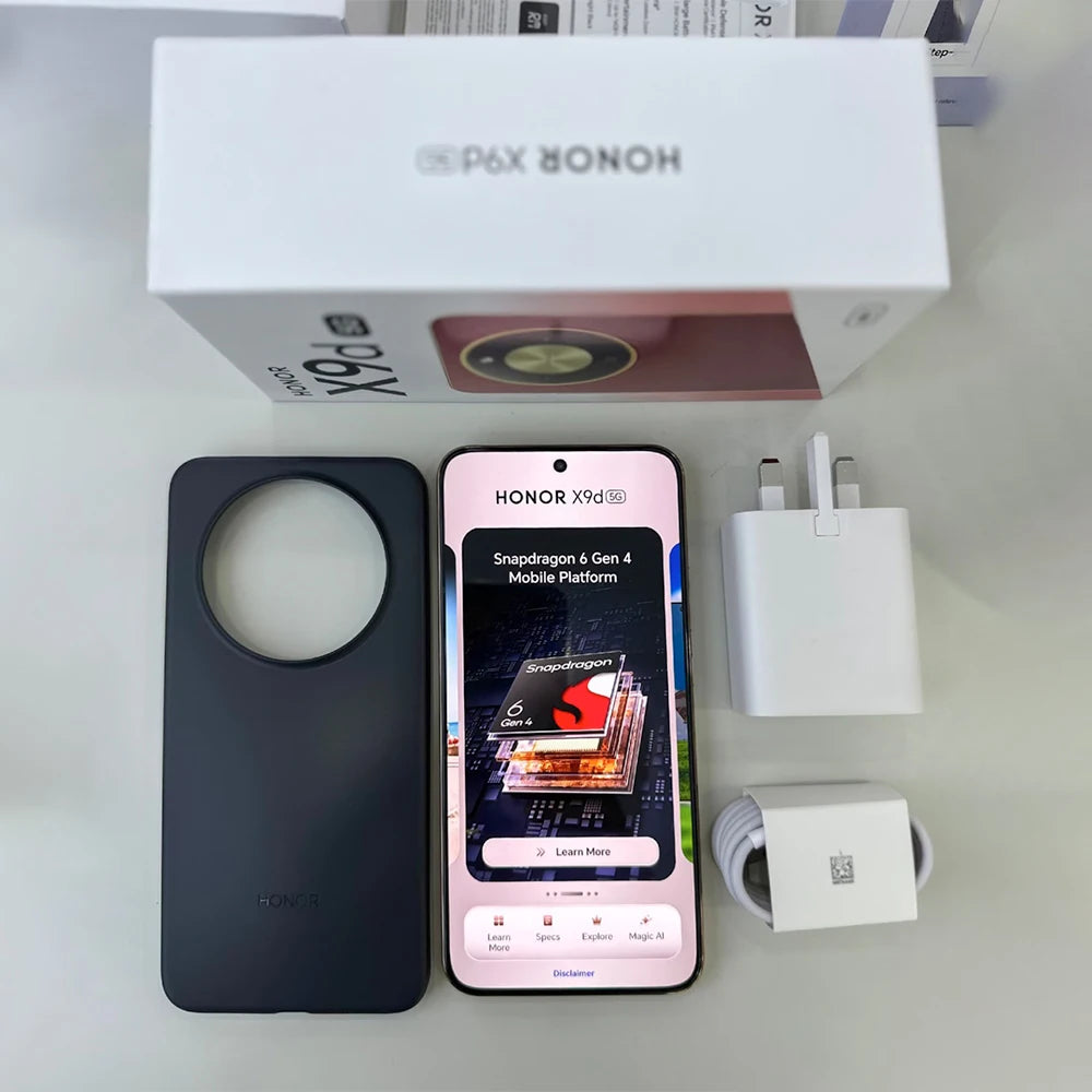 2025 New HONOR X9d 5G Global Version 6.79" 120Hz Super AMOLED Display 108MP OIS Cameras 8300mAh 3-day Battery Android15 Dual SIM