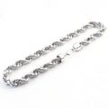 Provence S925 Man's Rope Chain Twisted Chain for Women 18/20/22/24 Inch Sterling Silver Necklace for Man Mini Choker Necklace