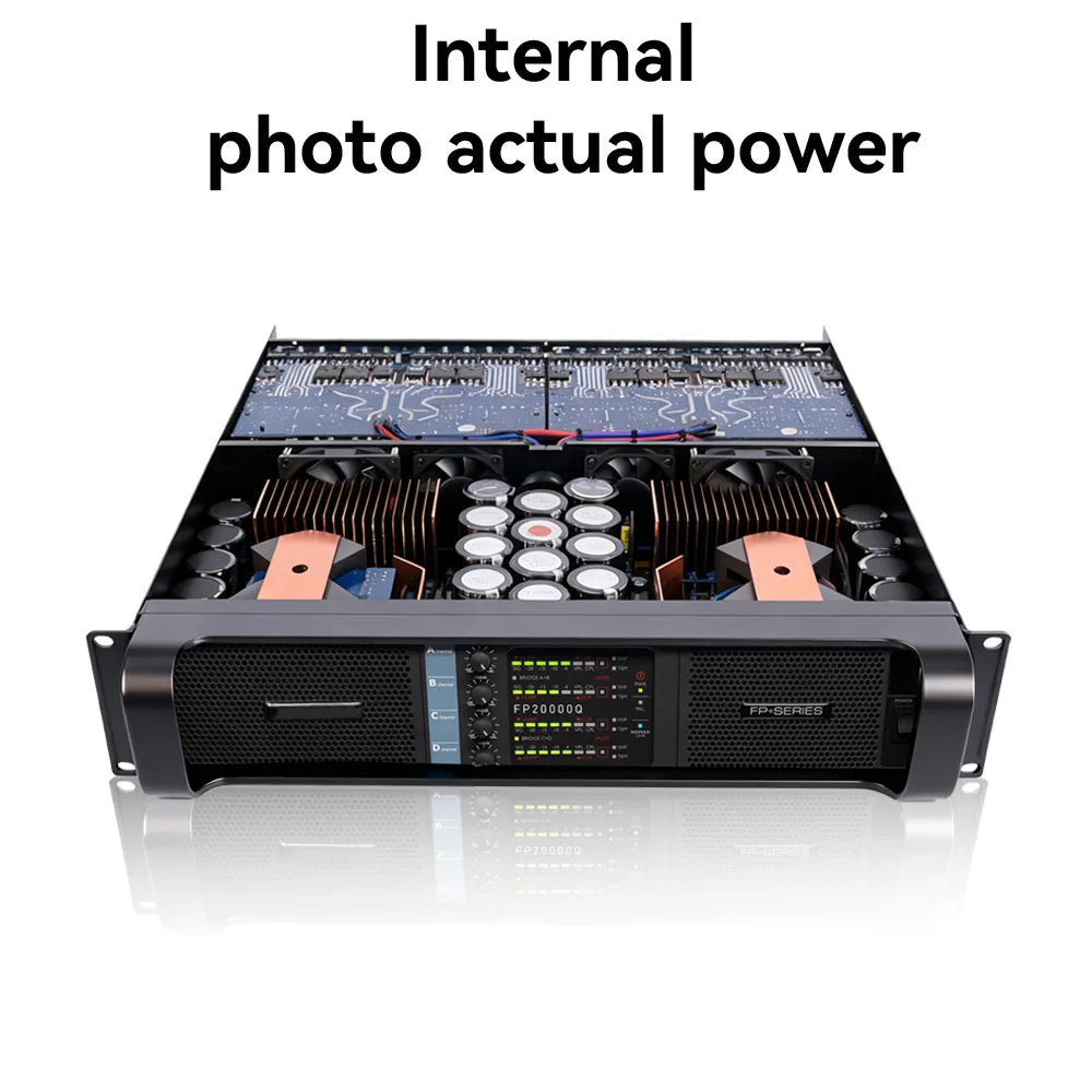 FP20000Q 4x7000W Professional Power Amplifier 4 Channels Audio DJ Subwoofer Preamplifier Class TD Line Array Speaker Amplifier