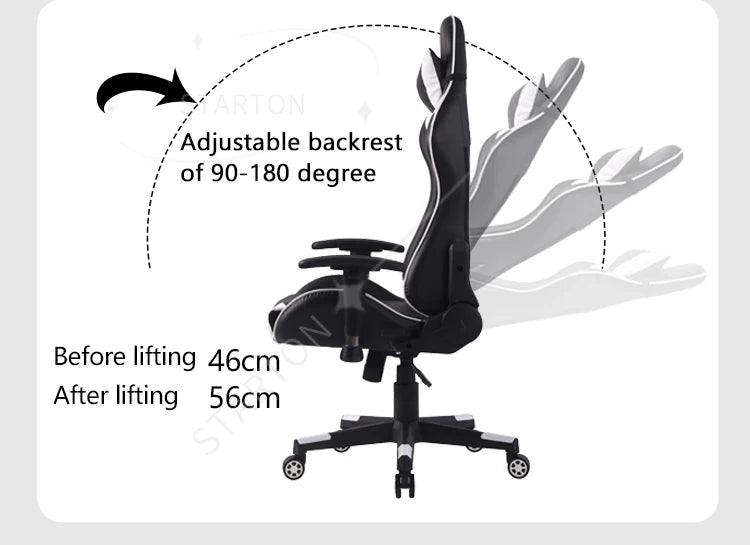 Free Sample Pc Office Racing Computer Scorpion Reclining Leather Autofull Gamer Dropshipping Led Gaming Chair With Footrest