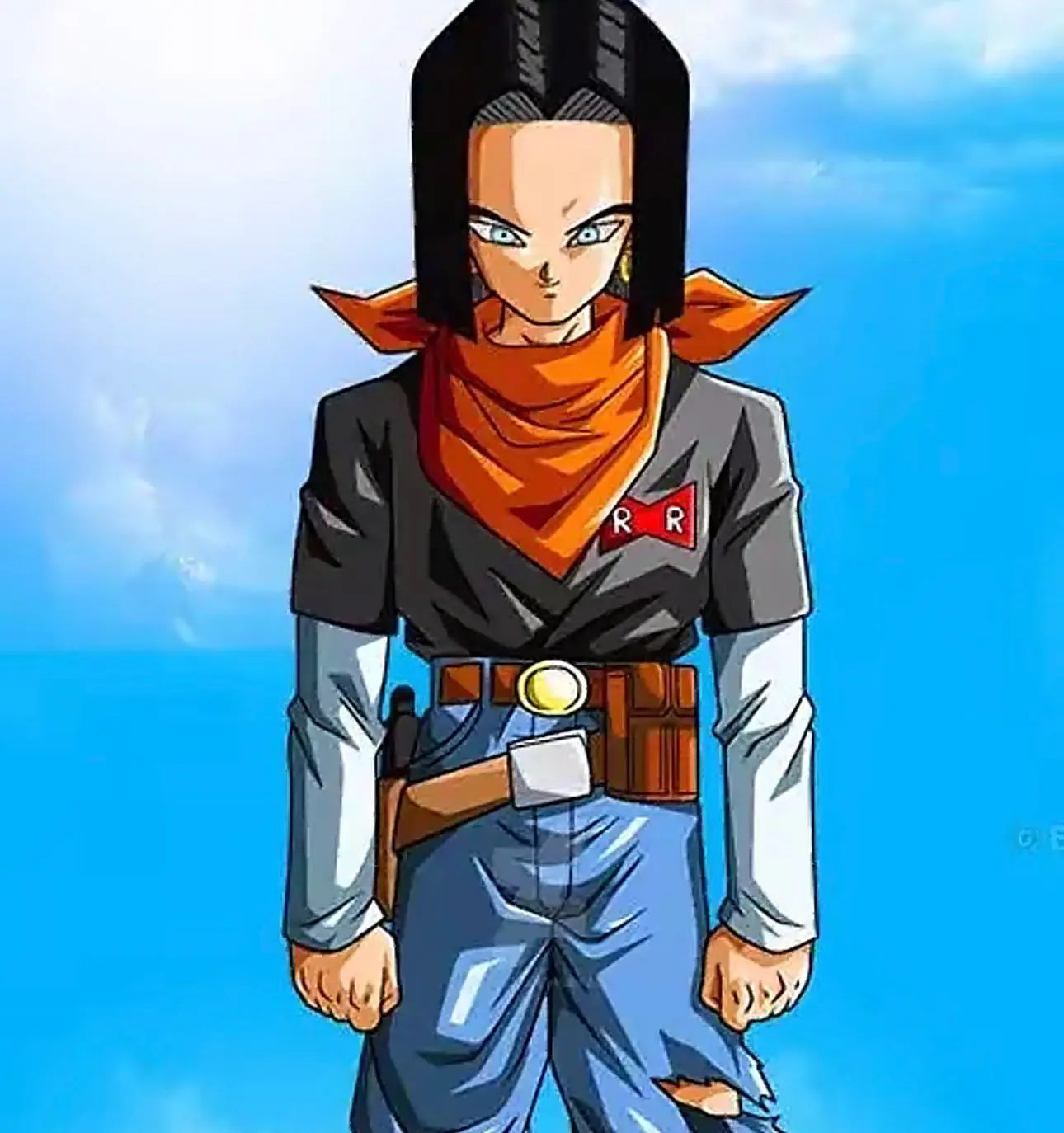 15cm SHF Original Dragon Ball Anime Figure Android 17 Peripheral Joints Can Move Model Desktop Decoration Ornaments Gifts Toys