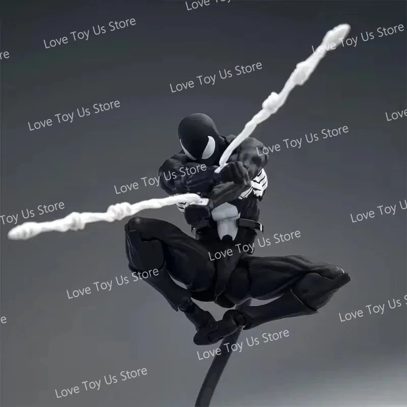 In Stock: Mess Toys Spider-Man Symbiote Suit & Scarlet Spider Anime Action Figures - Collectible Gift Set