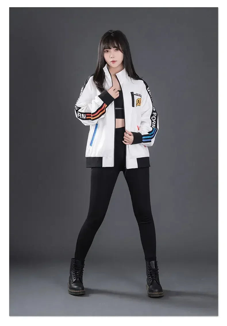 Original Kamen Rider Co-branded Genius Form Jacket Build 2 Dimensional White Anime Jacket
