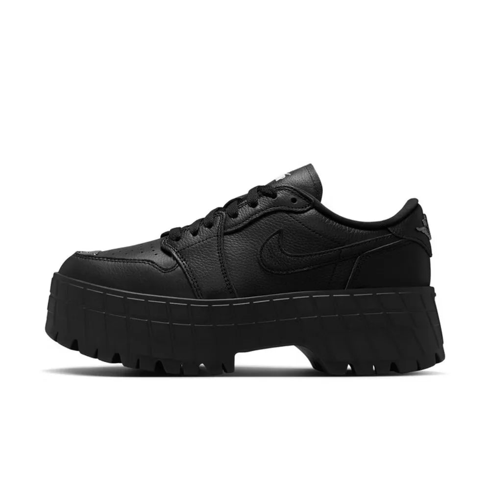 Nike Jordan Air Jordan 1 Brooklyn Versatile, Comfortable, Durable, Everyday Casual Low-Top Sneakers for Women – Black HF3184-001