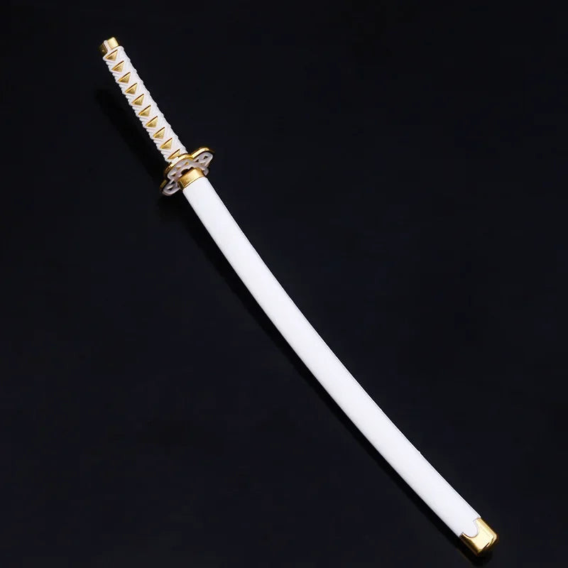 10inch Metal Katana Anime Safe Unsharpened Damascus Sword Ninja Knife Blade Real Japanese Katana Original Samurai Sabre Toy Gift