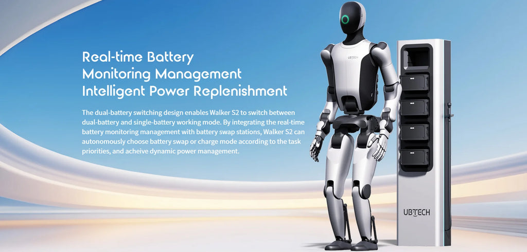 UBTECH Walker S2 Humanoid Robot | Next-Gen Industrial Robot with Auto Battery Swap
