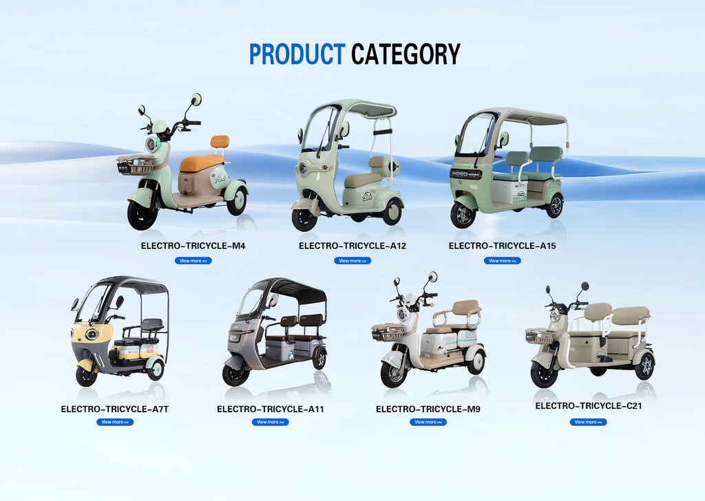 Direct Sale High Quality 3-Wheel Electric Bike for Adults New Tricycle Adult Electric Tricycle Cover Factory Direct From China