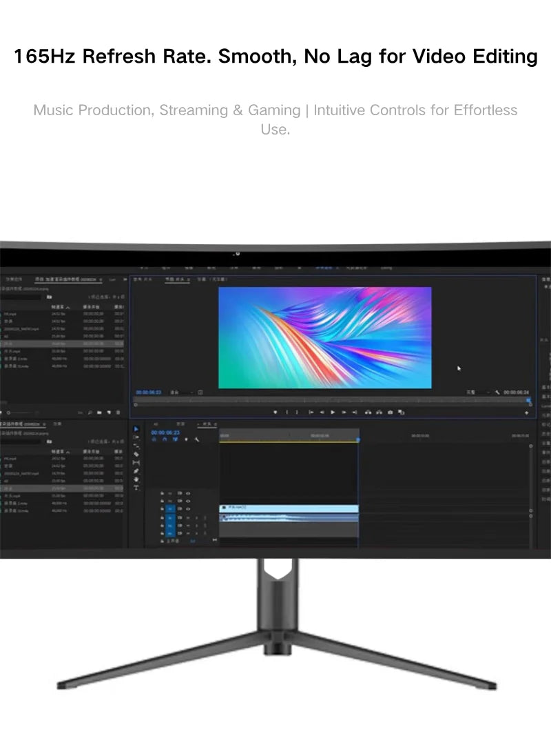 49 Curved Ultra Wide Gaming Display 3800R 165Hz 5120x1440 HDR USB C Charging Adjustable Stand Monitor  DeskTop