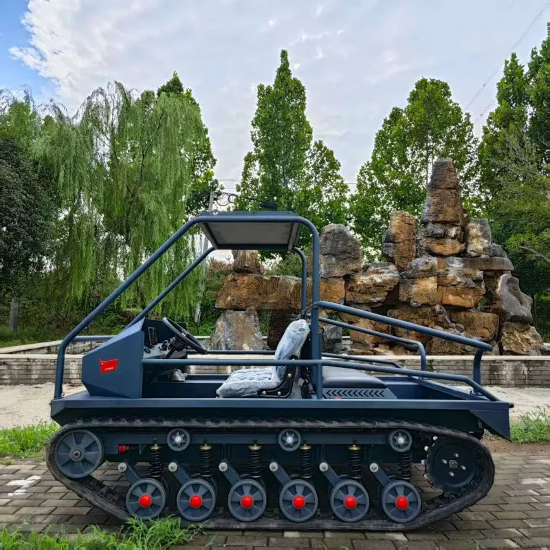 Remote Control tank All Terrain Electric Atv Rubber Tracked Dump Vehicle Snow Fast off Road 4 Seater for Field Transportation