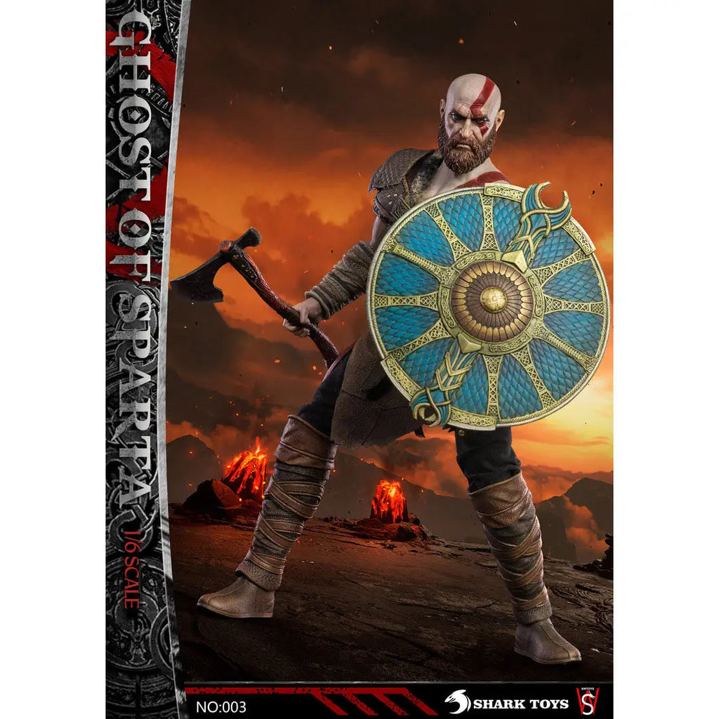 SWTOYS Original Spartan Warrior, God of War Series Kratos Anime Action Figure Model Toys Movable Model Ornaments Gifts Fo Boys
