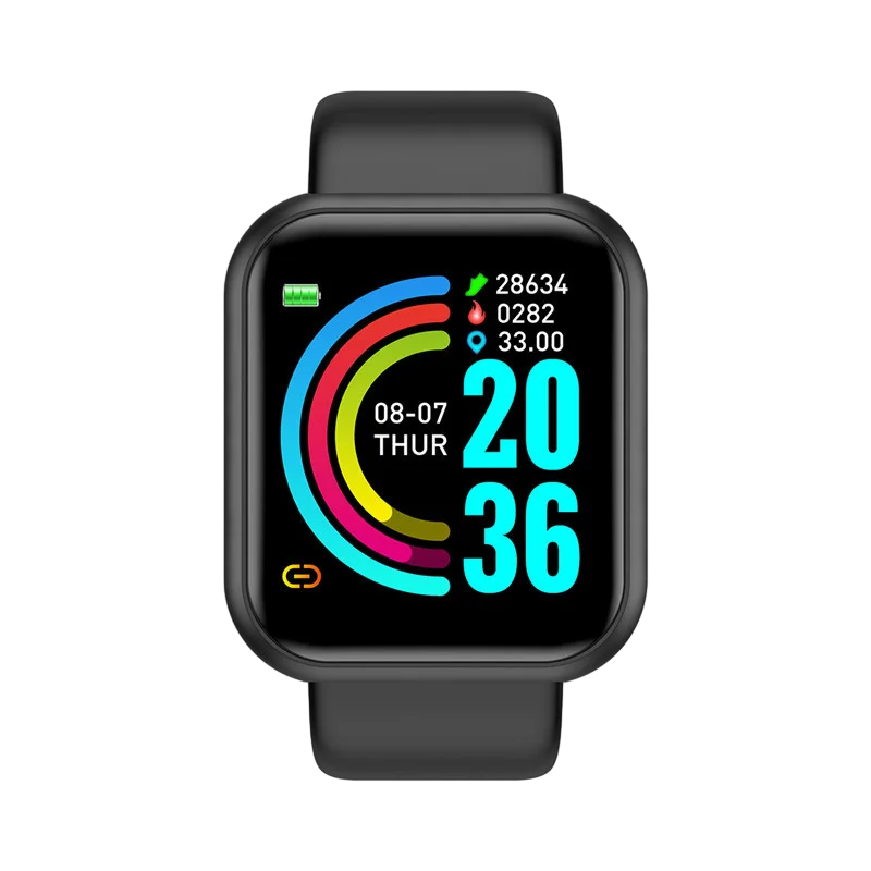 Men Smart Watches Color Screen Bluetooth Woman Fitness Sport Bracelet Health Sleep Monitor Electronic Clock Smartwatch Alarm Y68