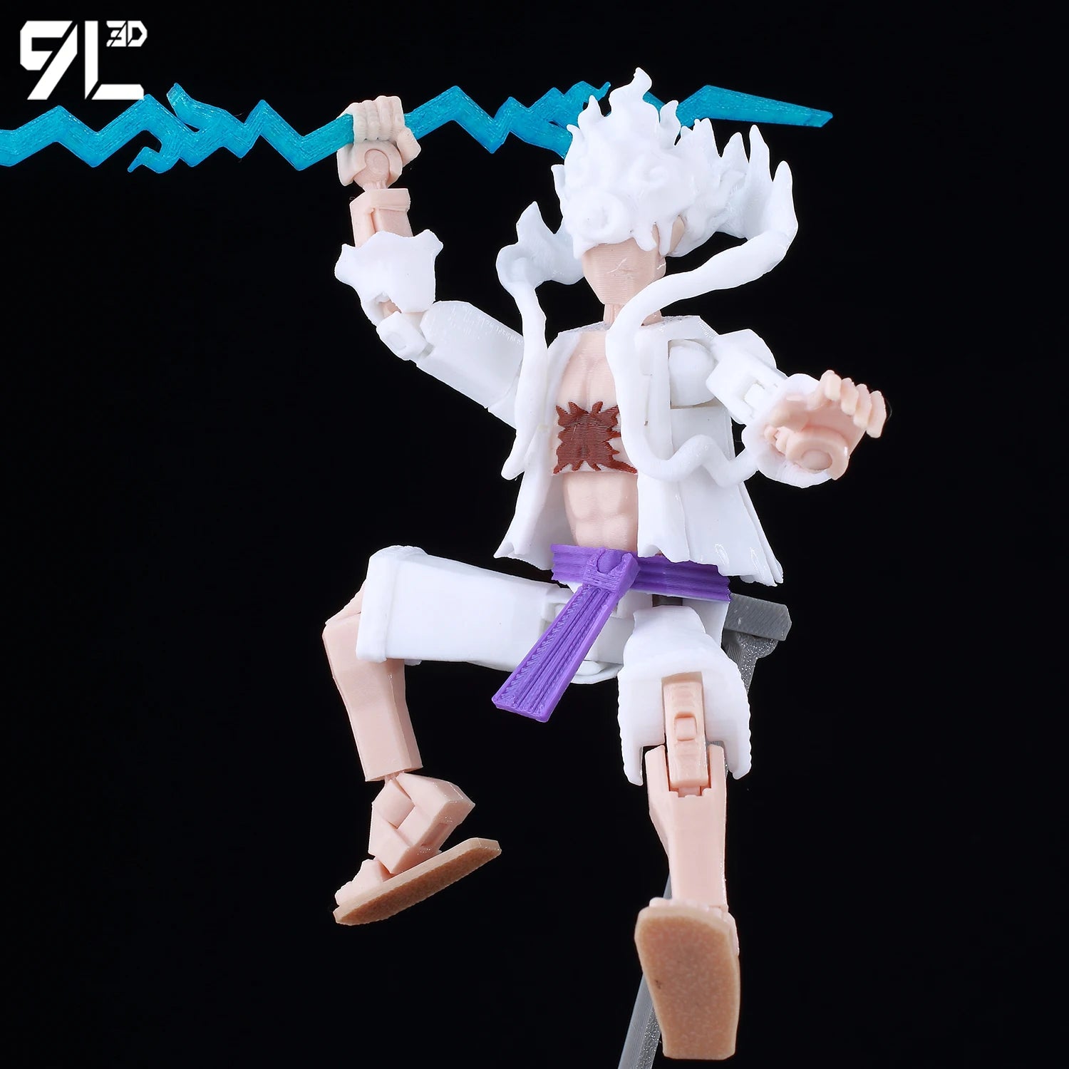 9L3D Printed Anime One Piece Naruto Demon Slayer Dummy13 Lucky T13 Movable Shapeshift Action Figures Mannequin Toys Collectors