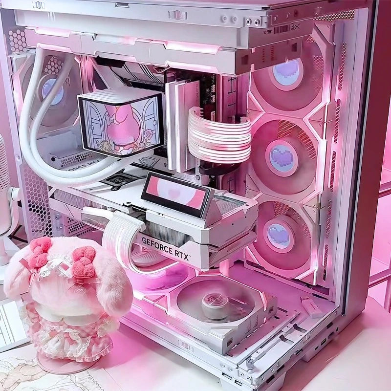 O11D EVO pure white high-end sea view room computer host 9800X3D high-value desktop computer