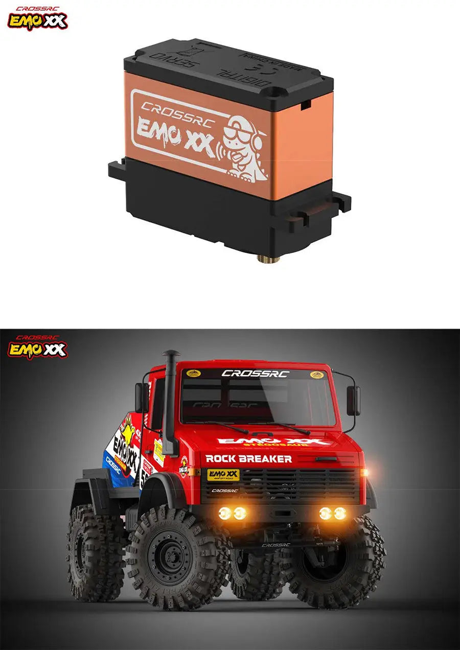 In Stock Emo Xx 1/6 Rc Electric Remote Control Climbing Truck Rock Breaker Off Road Vehicle With Led Strobe Lights For Hobbyists