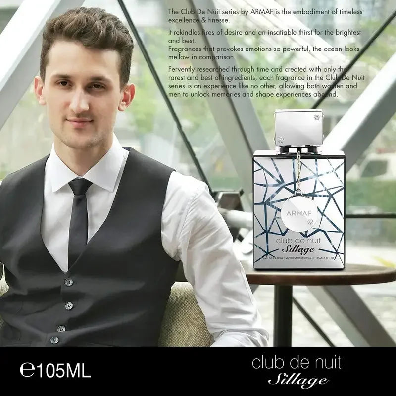 Armaf Club De Nuit Sillage Unisex Eau de Parfum Spray - Captivating Floral Woody Musk Fragrance with Bergamot