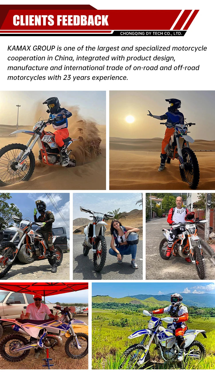 Hot selling KAMAX dirt bike K23 300cc 2-Stroke Sport Cross Motorcycle  Off Road Motorcycle for Adult