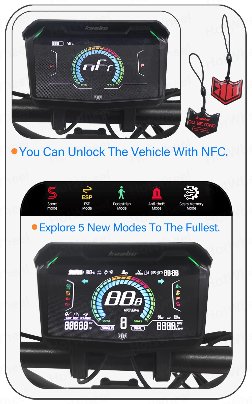KB Wolf King GTR Max Electric Scooter 2000W*2 Motor 72V 40Ah Battery 2in1 FOC Controller Central Display 12inch Vacuum CST Tire
