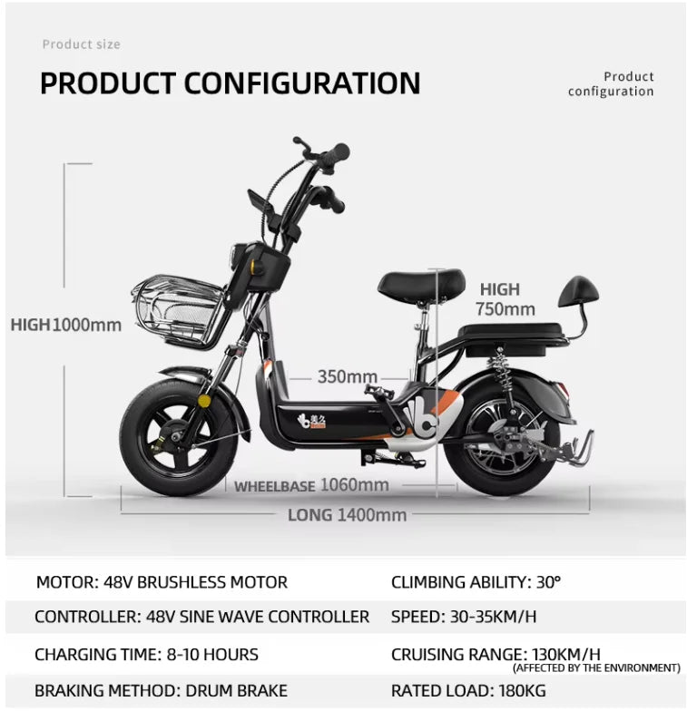 Zuimi High-end Smart Motor Control Urban Electric City Bike New Battery Powered Product