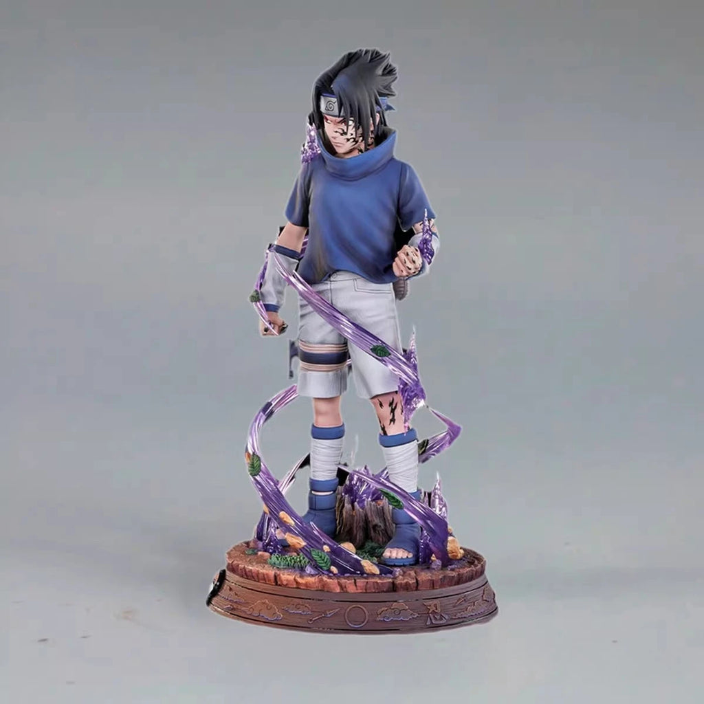 45cm NARUTOT Figure Uzumaki Naruto Uchiha Sasuke Standing Posture High-end Collection Model Customized Decorate Holiday Gift Toy