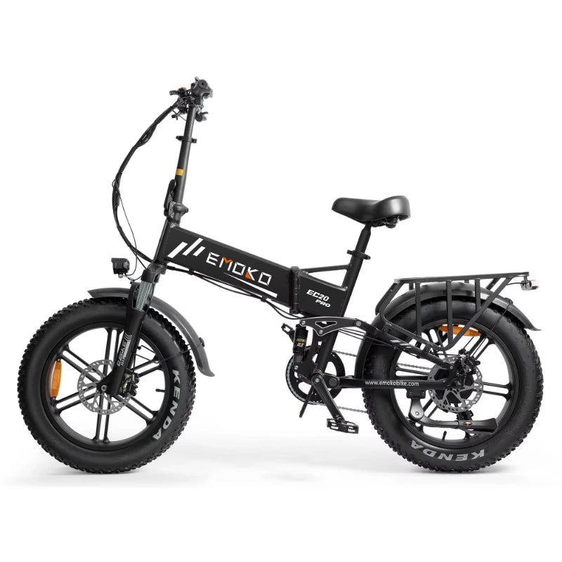 Electric bicycle EC20 1000W motor 48v18ah battery Hydraulic Brake E-Bike 20 inch tire snow beach Off-road riding Electric bike