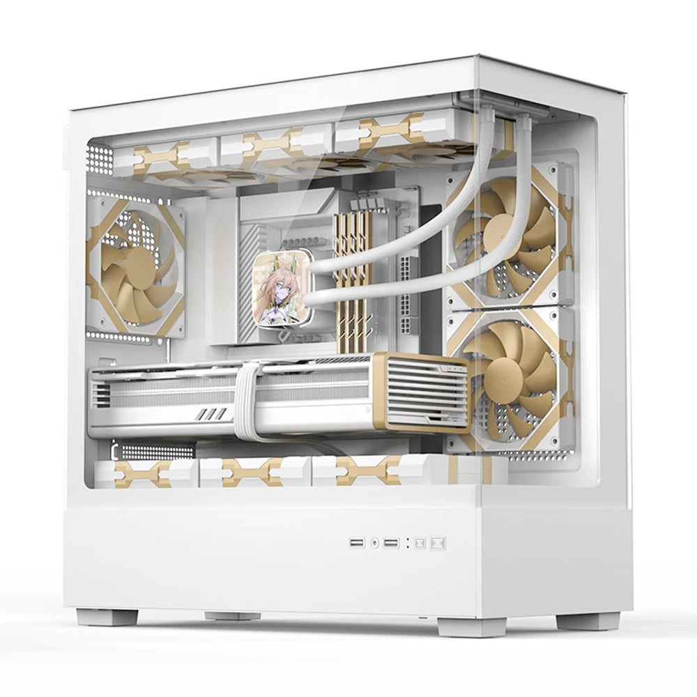 Factory Oem Custom Computer Pc Case Gaming Atx Cases & Towers Glass Cabinet Rtx 4060 With Rgb Fans for Gaming Desktop