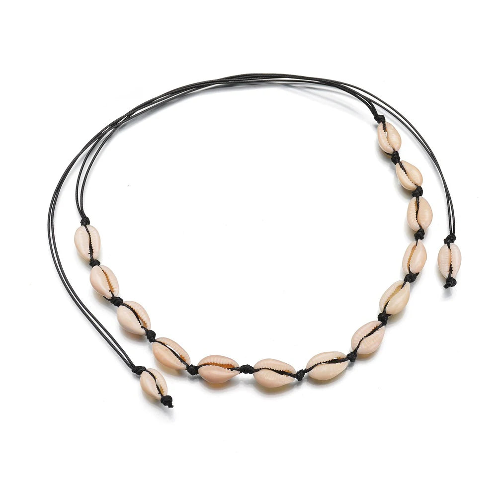 SUMENG Boho Beach Bohemian Choker Necklaces For Women Girls Summer Fashion Jewelry Chained Shell Pendants Necklace Gifts