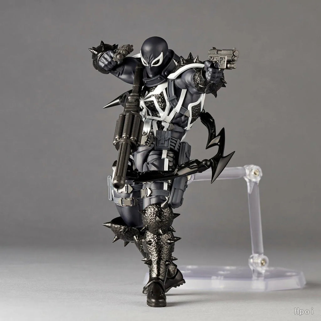 KAIYODO Original Authentic [Evoltech] Amazing Yamaguchi MARVEL  · Agent Venom VENOM/ CARNAGE Mobile Doll Model Handmade Toy Gift