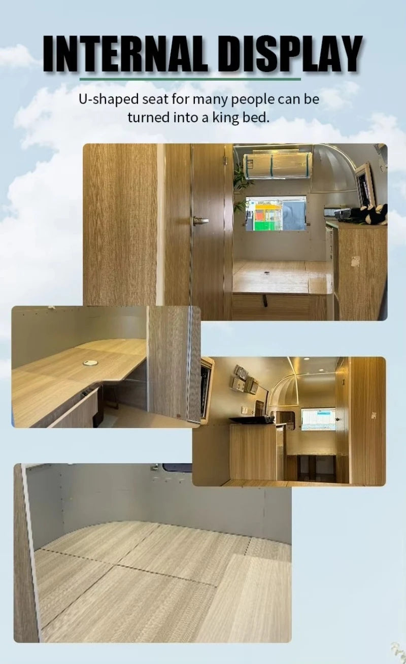 Customized Mobile Home Caravan Factory's NEW Design Expandable Container House Trailer for Travel on Sale