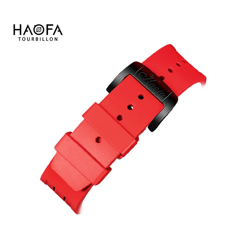 Haofa Double-Spring Drive Flying Automatic Tourbillon Man Watch Mechanical Tourbillon Carbon Fiber Men's Watch Skeleton 1922