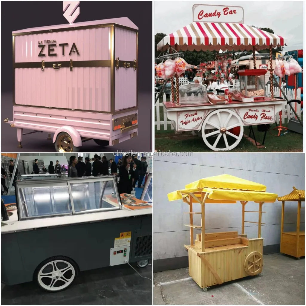 Italian Gelato Cart Electric Tricycle With Freezer Display Mobile Ice Cream Bike Customized Vending Commercial Street Food Kiosk