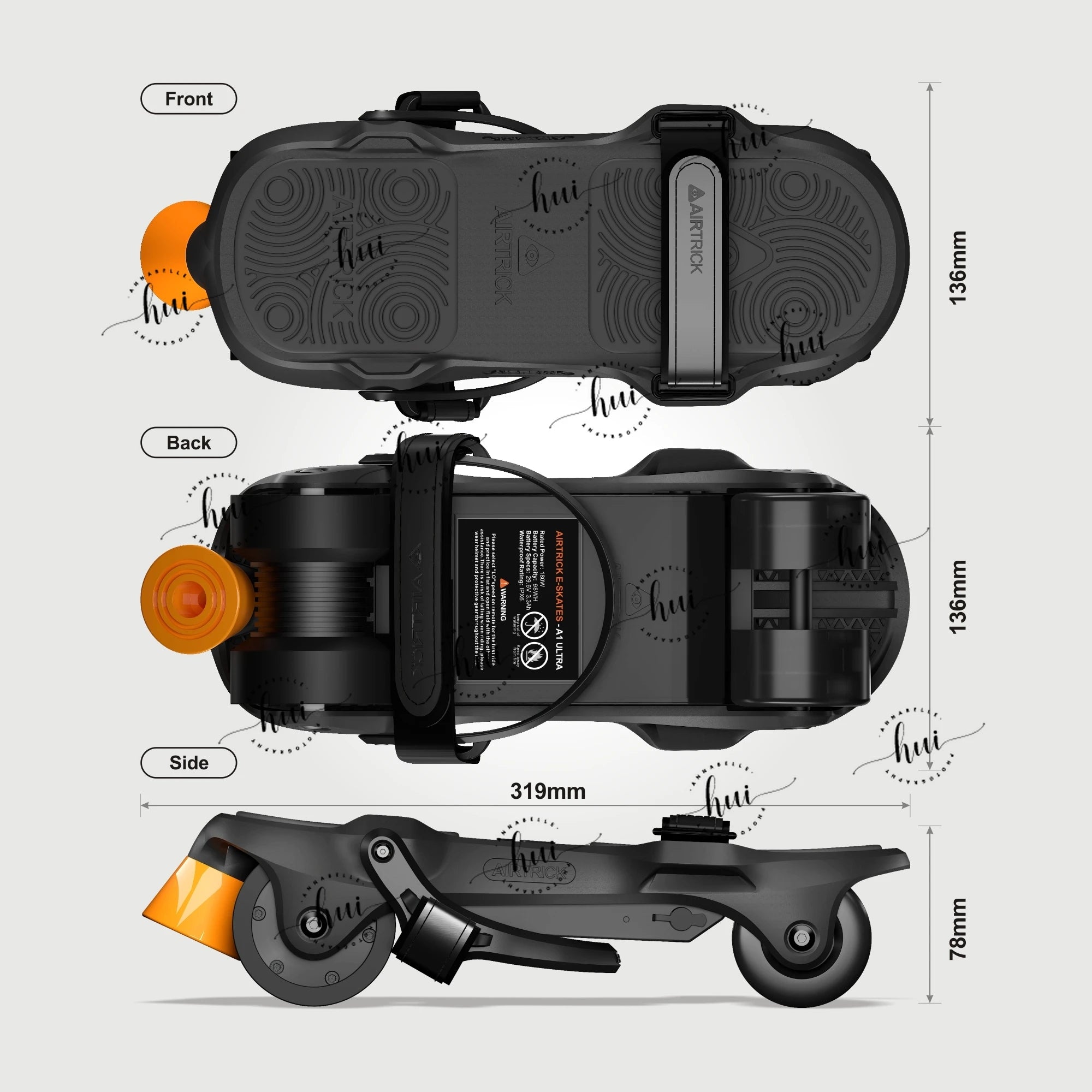 AIRTRICK-Ultra, A Portable and Foldable Electric Skateboarding Shoe for Commuting and Walking Dogs