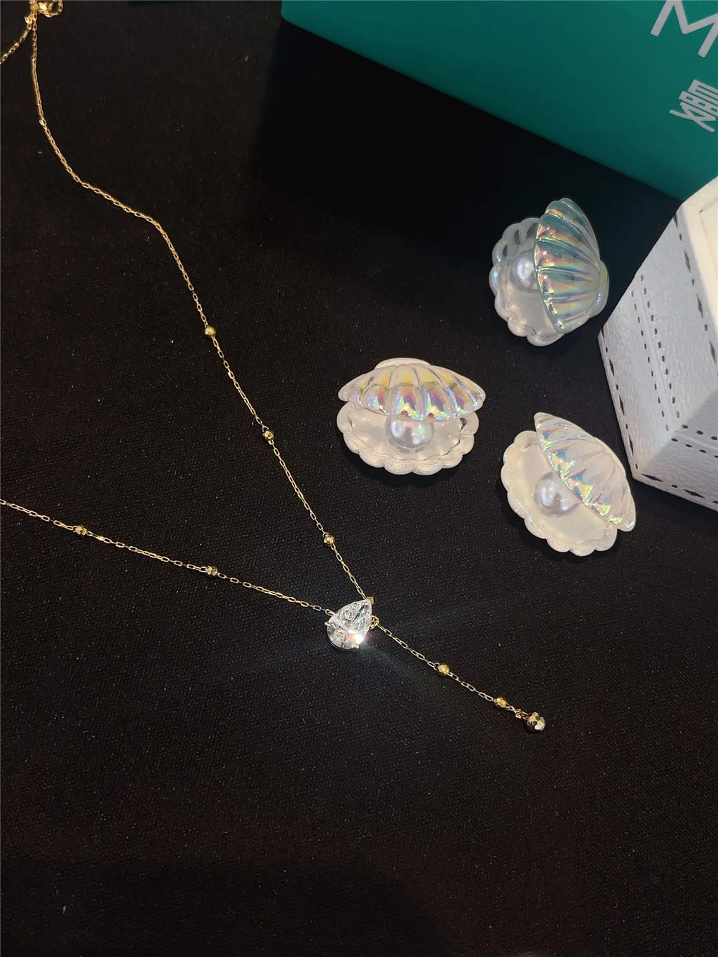 18K Solid Gold Lab-Grown Pear Shape Diamond Necklace, 0.5CT/1CT Fringe Teardrop Pendant with IGI Certificate, Customizable